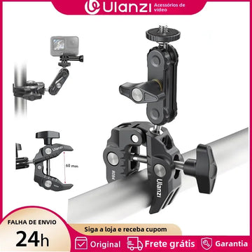 Suporte ProFlex R094 – Fixação Versátil e Ajuste 360° para Celular e Câmera